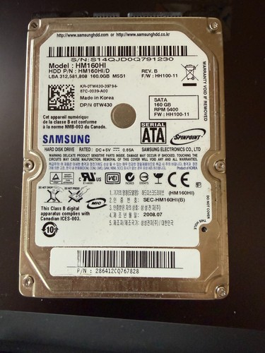 Samsung hm160hi 160gb - hm160hi,