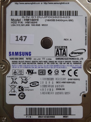 160gb samsung hm160hi - 160gb,