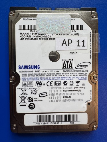 Festplatte samsung hm160hi - samsung,
