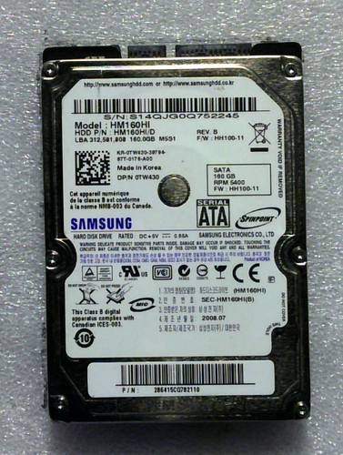 Samsung hm160hi 160gb - samsung,