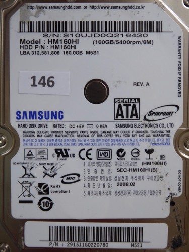 160gb samsung hm160hi - samsung, /