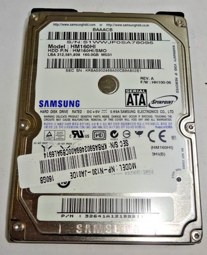 Samsung hm160hi 160 gb - ***,