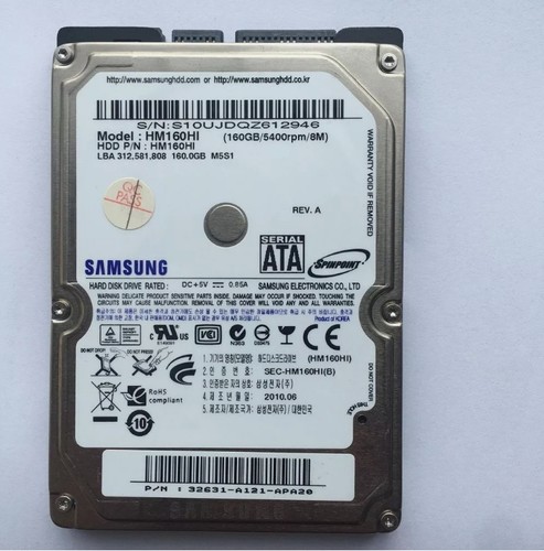 Samsung hm160hi 160gb 5400rpm - samsung,